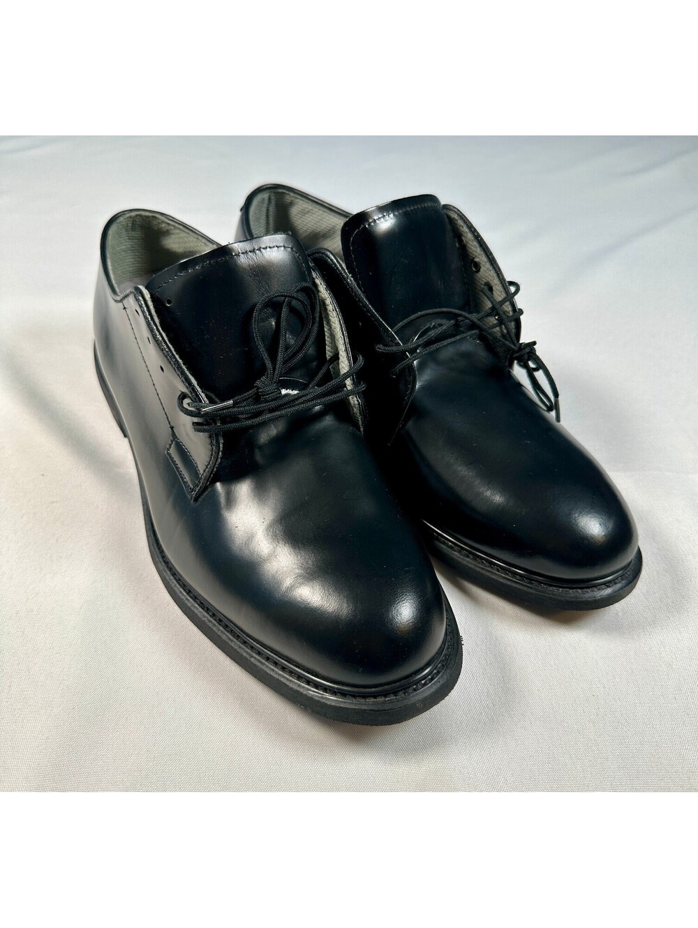 Bates Leather Uniform Oxford Dress Shoes Men's Size 10 D Black 00968 Vibram